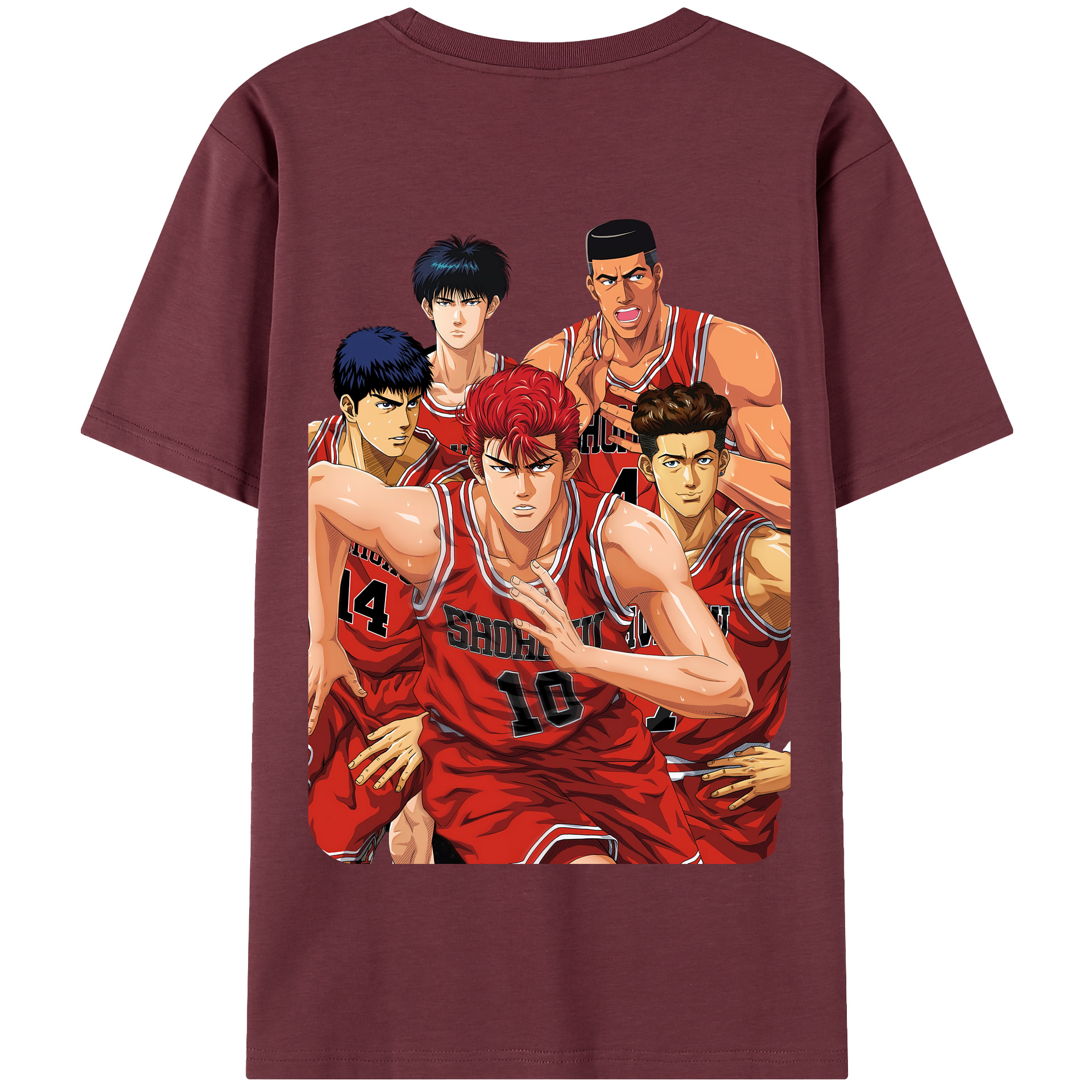 SLAM DUNK／スラムダンク 綿100％半袖Tシャツ（背面プリント）